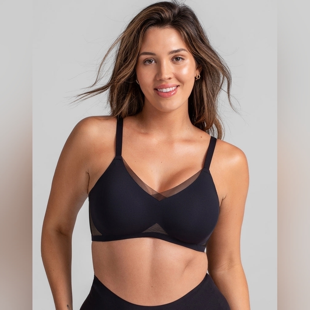 Honeylove Crossover Bra Black
